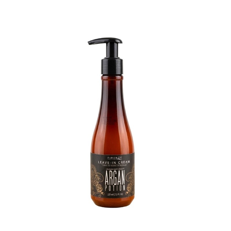 CREMA PARA PEINAR SIN ENJUAGUE HIDRATANTE Y REPARADORA DE EXTRACTO DE ACEITE DE ARGAN FIRENZE 221ML