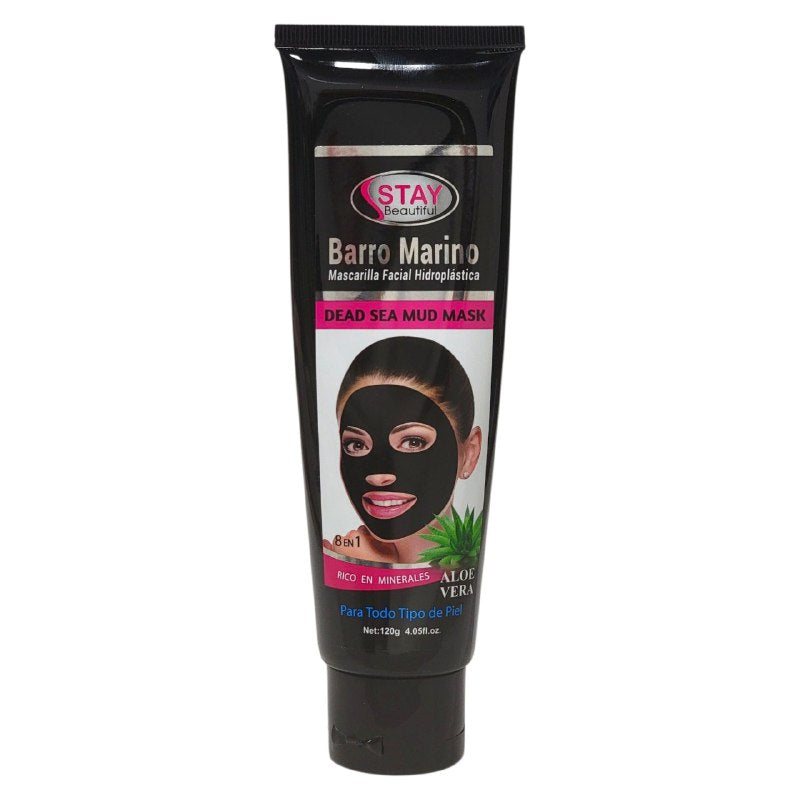 MASCARILLA FACIAL DE BARRO MARINO Y ALOE VERA HIDROPLASTICA HIDRATANTE STAY BEAUTIFUL 120G