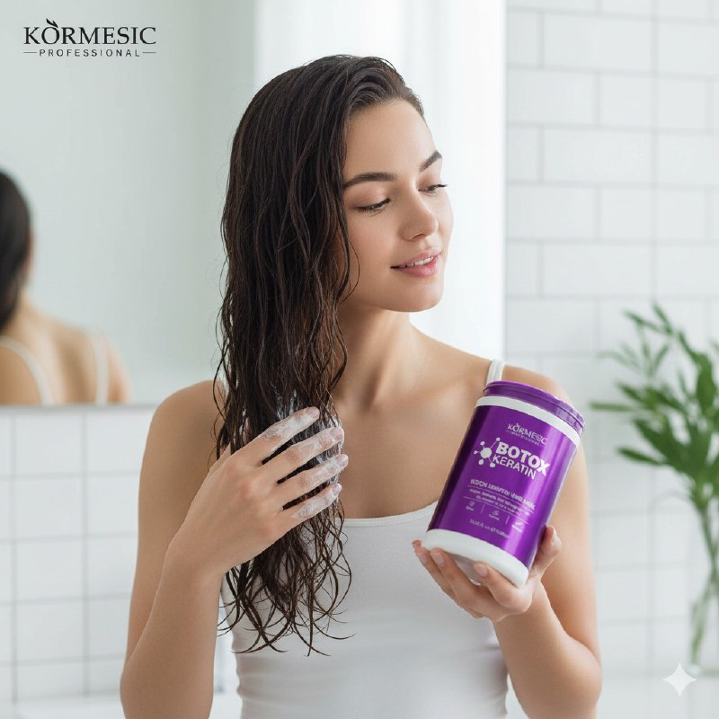 MASCARILLA PARA EL CABELLO REPARADORA DE DAÑOS QUIMICOS O CALOR DE BOTOX Y KERATINA KORMESIC 100ML