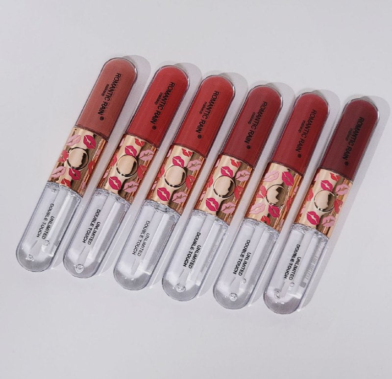 BRILLO LABIAL 2 EN 1 DE COLOR Y TRANSPARENTE ROMANTIC RAIN (DUPE DE KIKO)