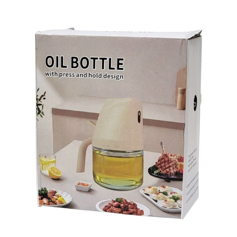BOTELLA DISPENSADORA DE ACEITE EN SPRAY MULTIFUNCIONAL DE VIDRIO CON DISEÑO DE PRESION 180ML