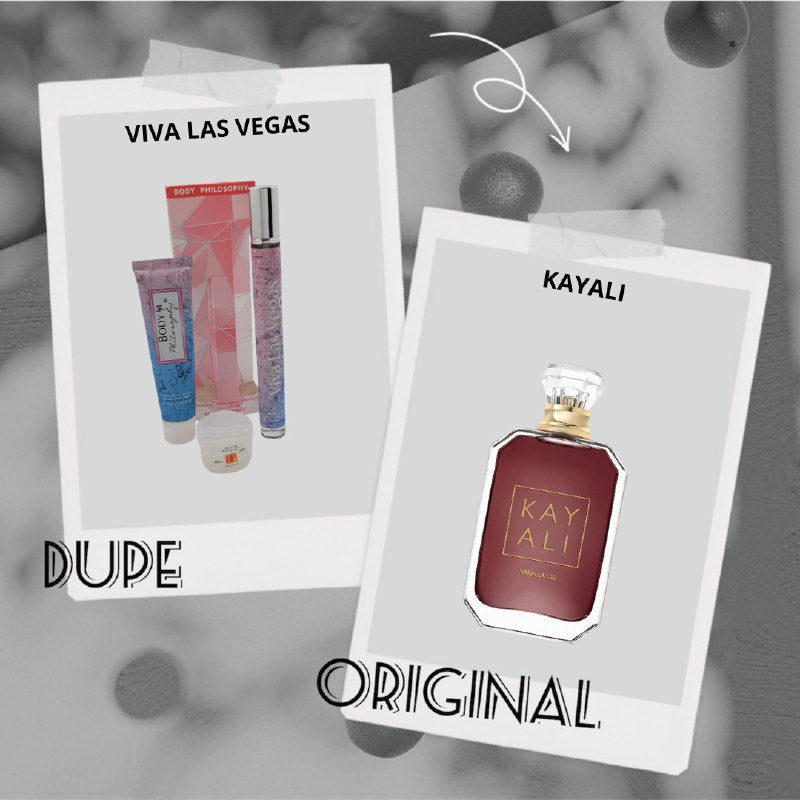 SET PERFUME EN TUBO PARA DAMA BODY PHILOSOPHY VIVA LAS VEGAS EDP 35ML, BODY LOTION 40G, VASELINA 7G (M)