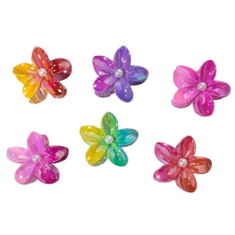 GANCHO PARA EL CABELLO DE PINZA DE FLOR HAWAIANA, PINZAS DE SUJECION FUERTE, ACCESORIO PARA EL CABELLO 8CM, PAQUETE 12UND