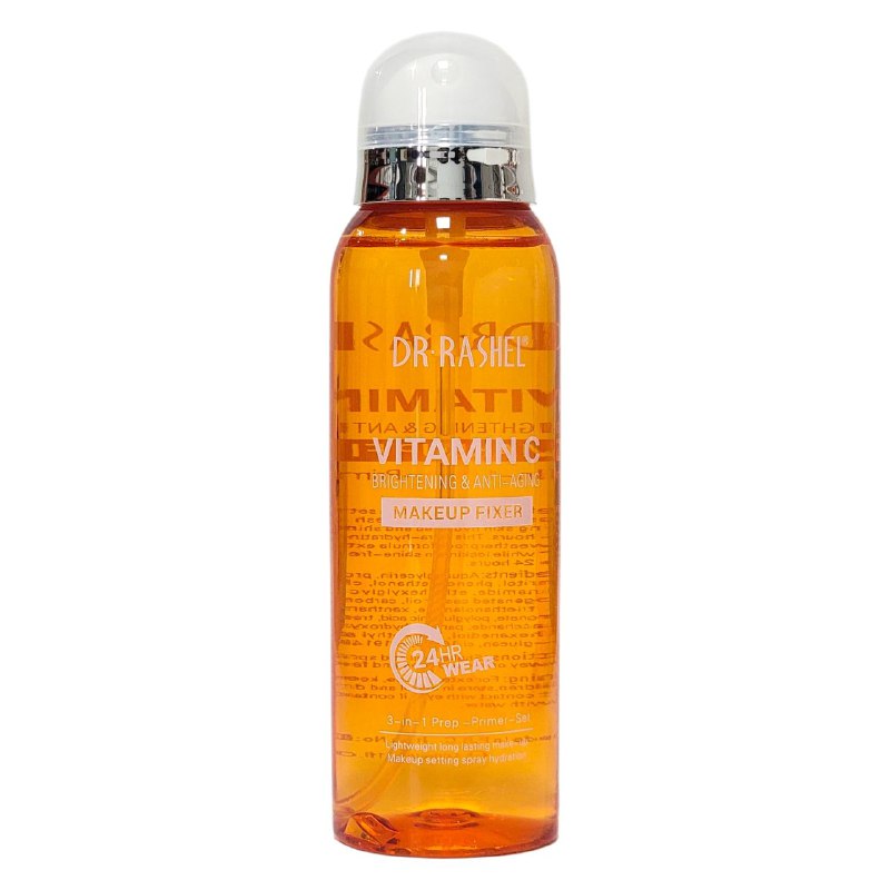 FIJADOR DE MAQUILLAJE 3 EN 1 CON VITAMINA C DR RASHEL 160ML