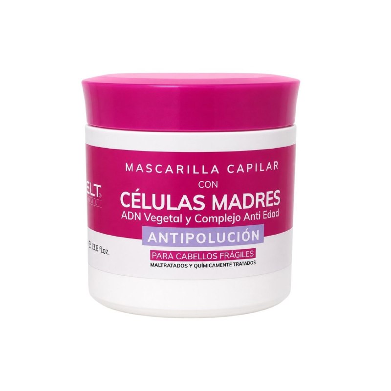 MASCARILLA PARA EL CABELLO REPARADORA CON CELULAS MADRE ADN VEGETAL Y COMPLEJO ANTIEDAD MAXYBELT 400ML