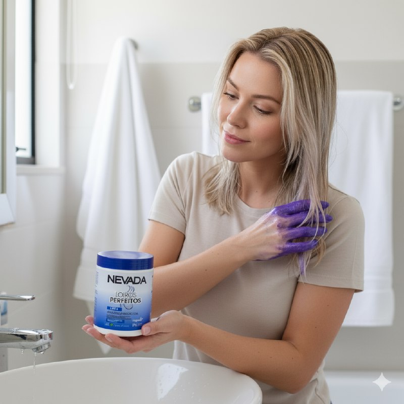 MASCARILLA PARA EL CABELLO MATIZADORA 3 EN 1 PARA PELO RUBIO, GRISES Y DECOLORADOS NEVADA 1KG