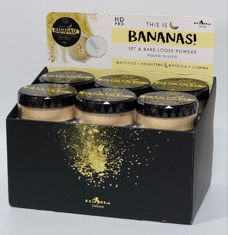 POLVO SUELTO MATIFICADOR E ILUMINADOR ITALIA DELUXE HD PRO THIS IS BANANAS SET & BAKE LOOSE POWDER 15G
