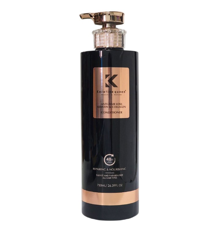 ACONDICIONADOR ANTICAIDA CON QUERATINA Y COLAGENO KERATINE QUEEN 750ML