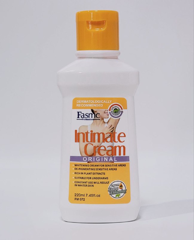 CREMA CORPORAL INTIMA ACLARANTE PARA MUJER FASMC PROFESSIONAL 220ML