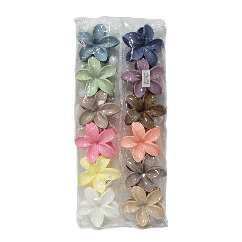 GANCHO PARA EL CABELLO DE FLOR HAWAIANA, PINZAS DE SUJECION FUERTE, ACCESORIO PARA EL CABELLO PAQUETE DE 12UND, MEDIDA 7CM
