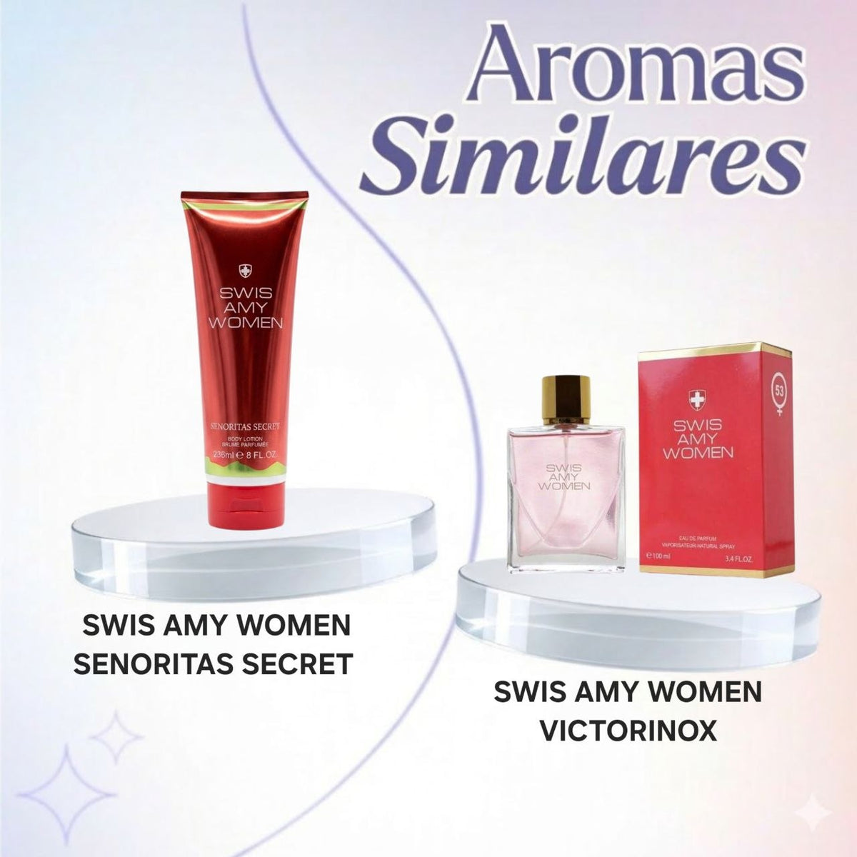 CREMA SWIS AMY WOMEN SENORITAS SECRET 236ML (M) (AROMA SIMILAR A VICTORINOX SWIS AMY WOMEN)