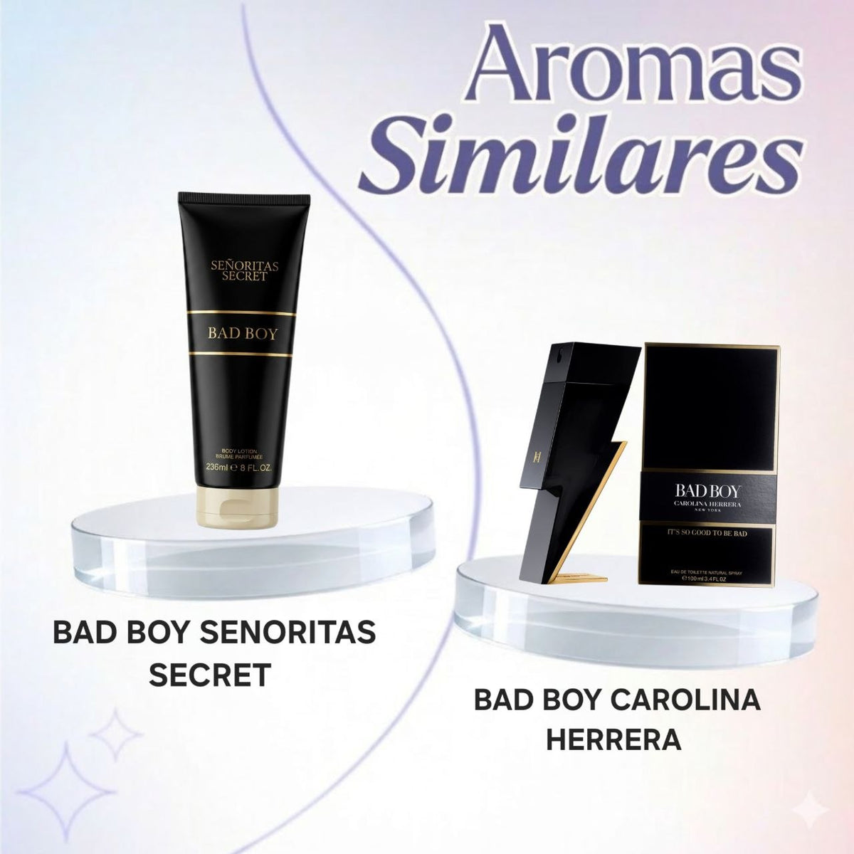 CREMA BAD BOY SENORITAS SECRET 236ML (H) (AROMA SIMILAR A CAROLINA HERRERARA BAD BOY)