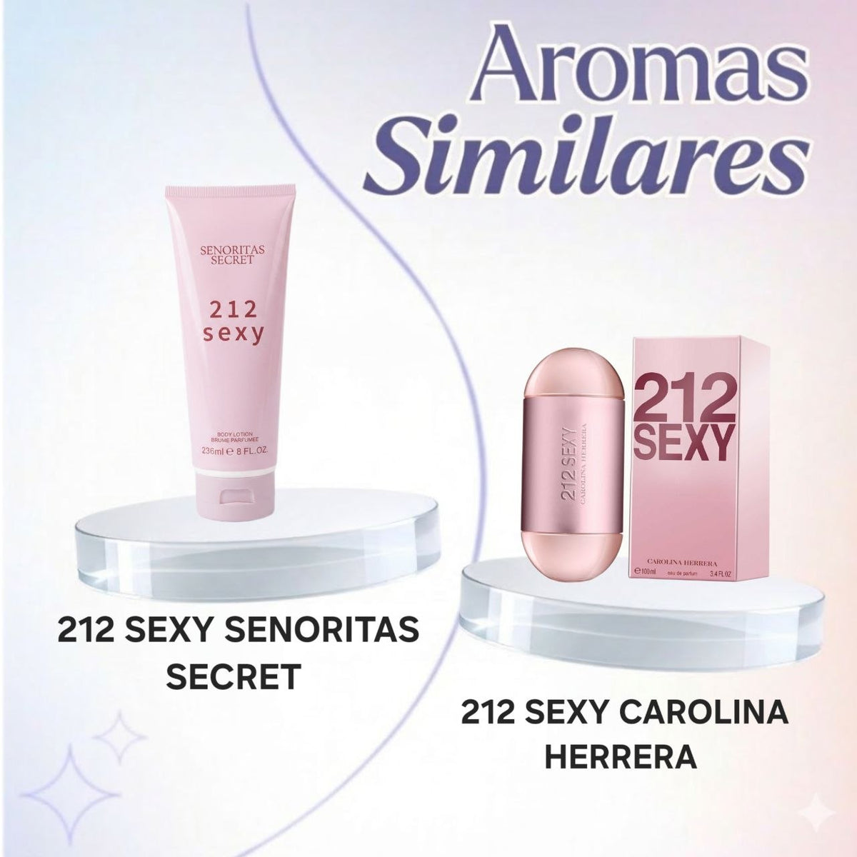 CREMA 212 SENORITAS SECRET 236ML (M) (AROMA SIMILAR A CAROLINA HERRERA 212 SEXY)