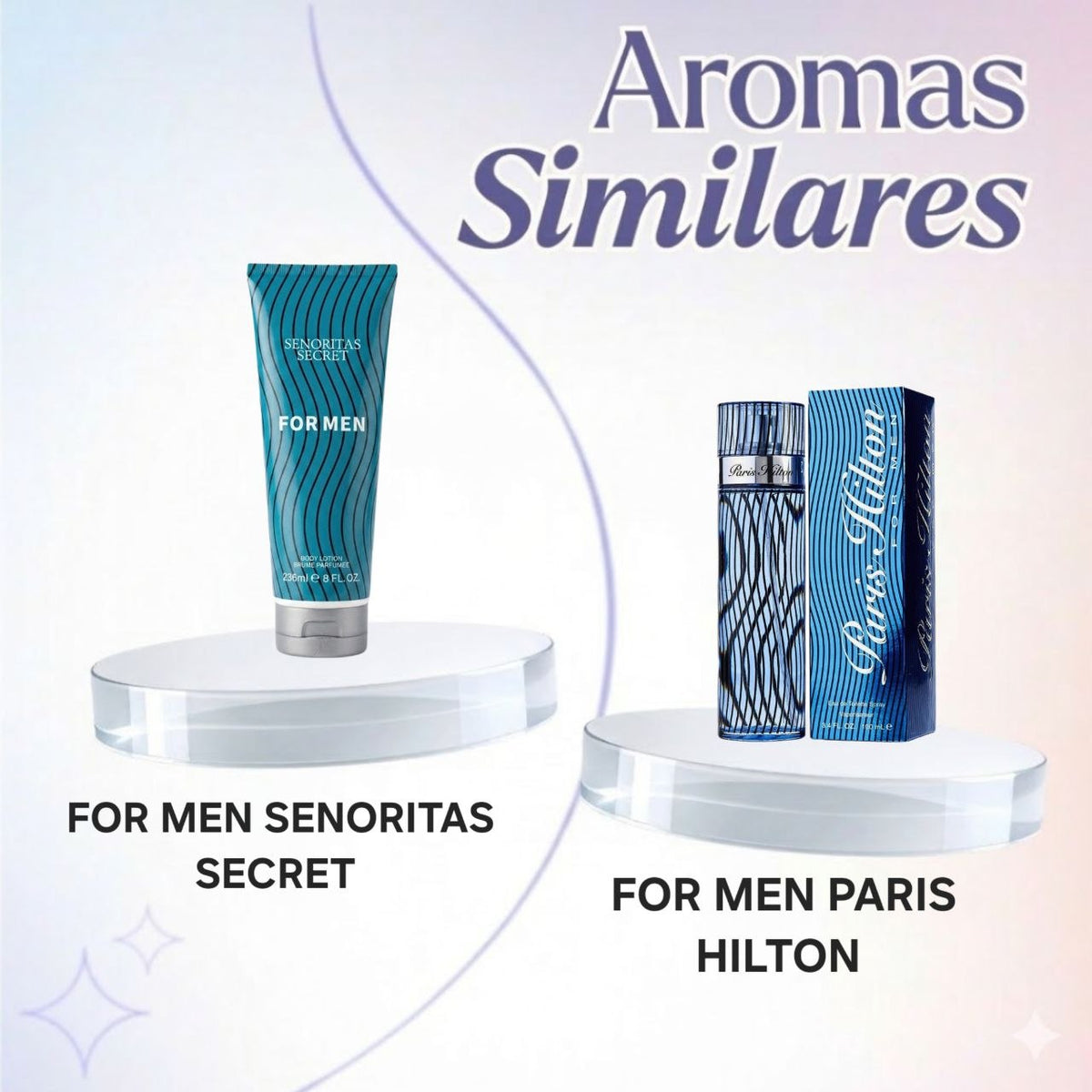 CREMA FOR MEN SENORITAS SECRET 236ML (H) (AROMA SIMILAR A PARIS HILTON FOR MEN)