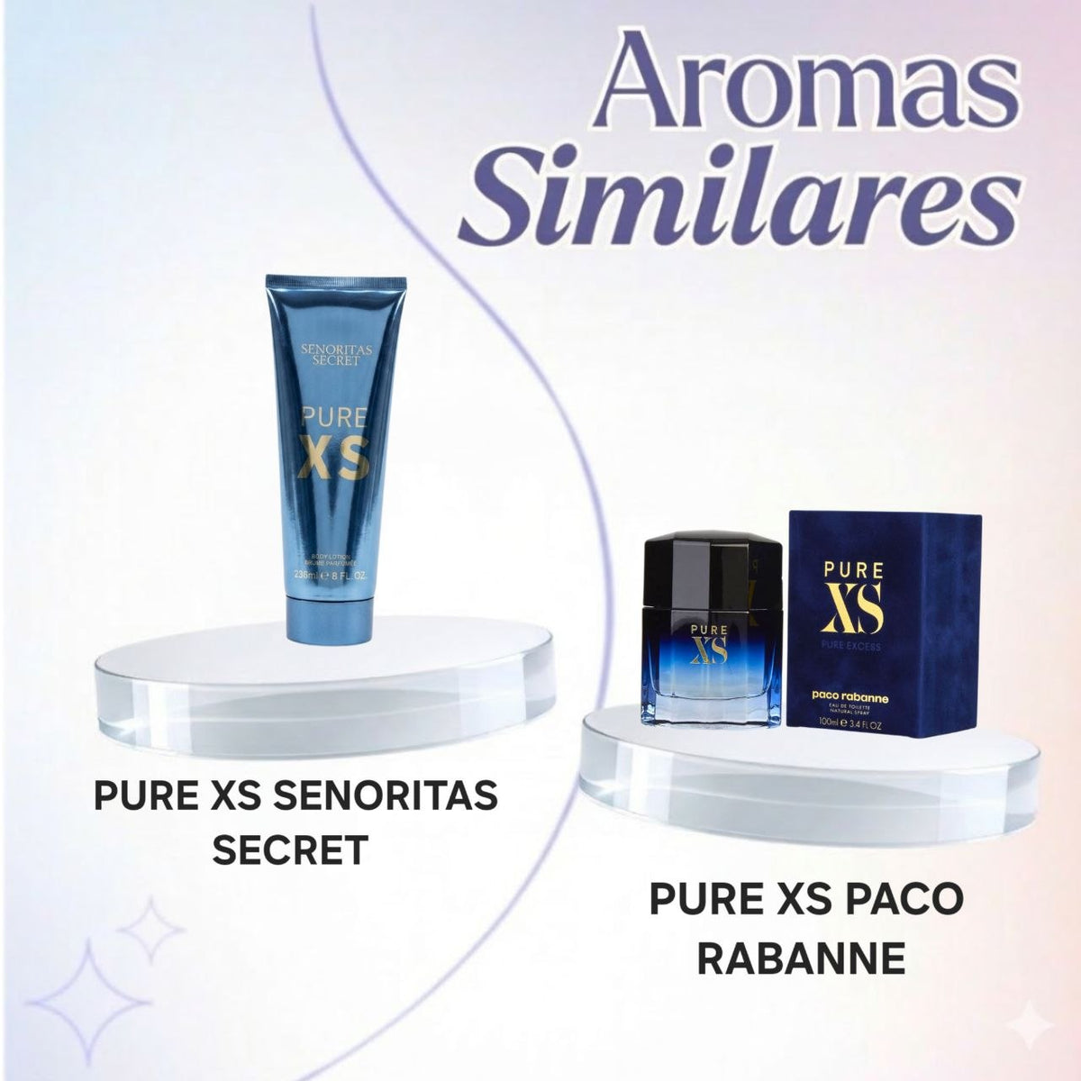 CREMA PURE XS SENORITAS SECRET 236ML (H) (AROMA SIMILAR A PACO RABANNE PURE XS