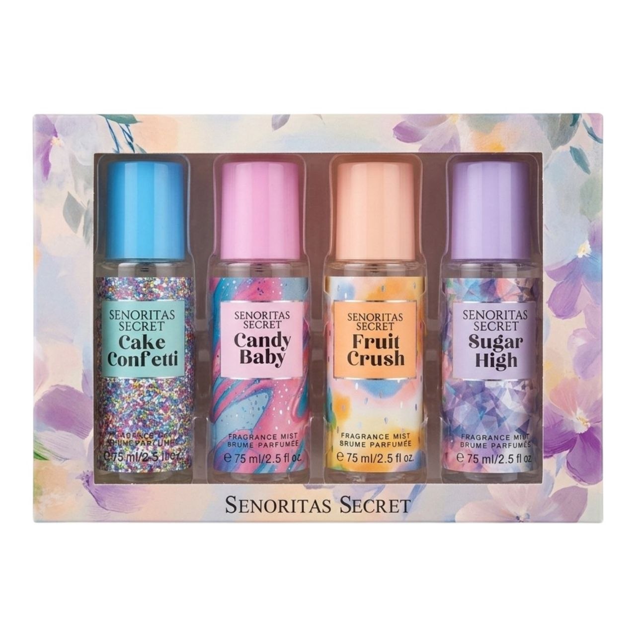 SET DE SPLASH MINI SENORITAS SECRET 75MLX4 (M) (AROMA SIMILAR A VICTORIAS SECRET)