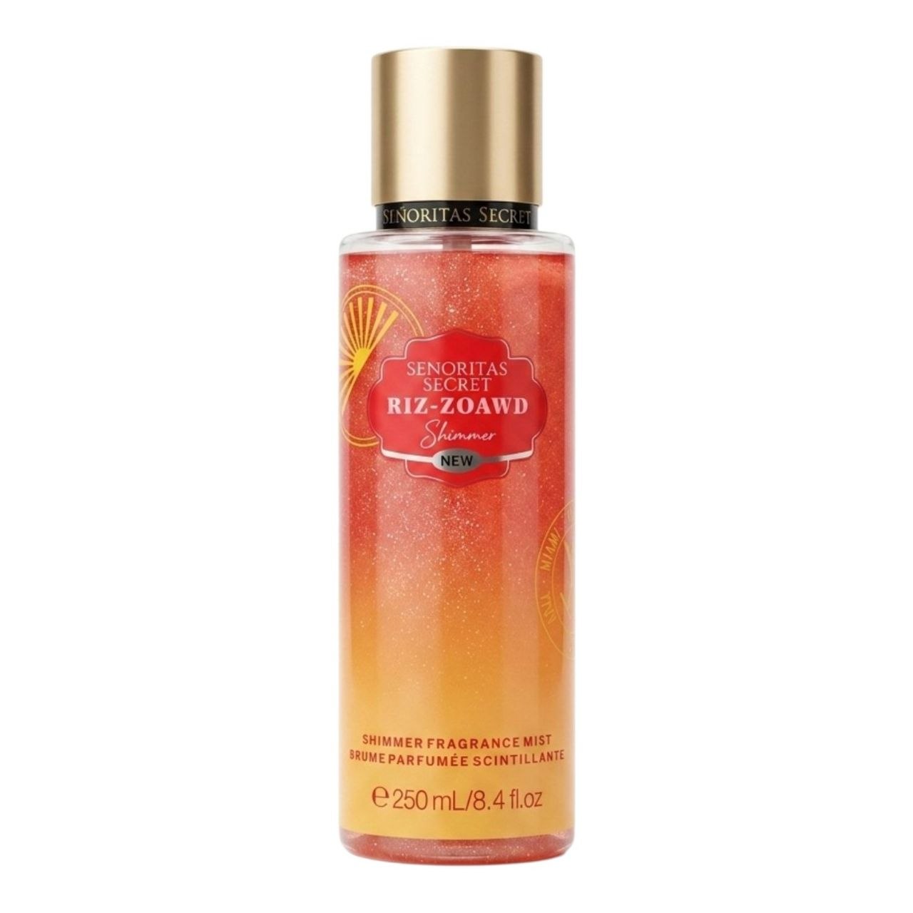 SPLASH SENORITAS SECRET RIZ-ZOAWD SHIMMER 250ML (M) (AROMA SIMILAR VICTORIAS SECRET RUSH)