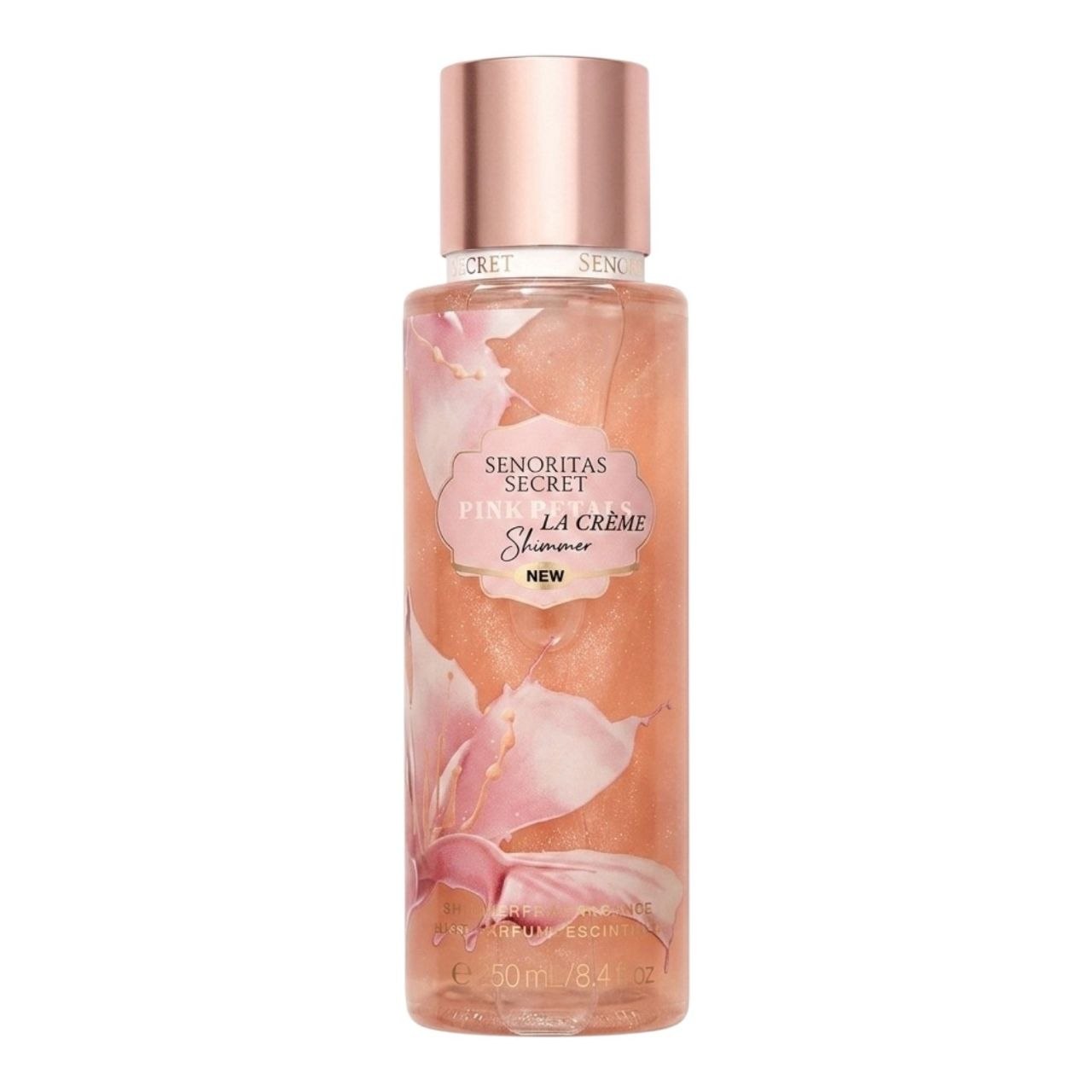 SPLASH SENORITAS SECRET PINK PETALS LA CRÈME SHIMMER 250ML (M) (AROMA SIMILAR VICTORIAS SECRET PINK PETALS LA CRÈME)