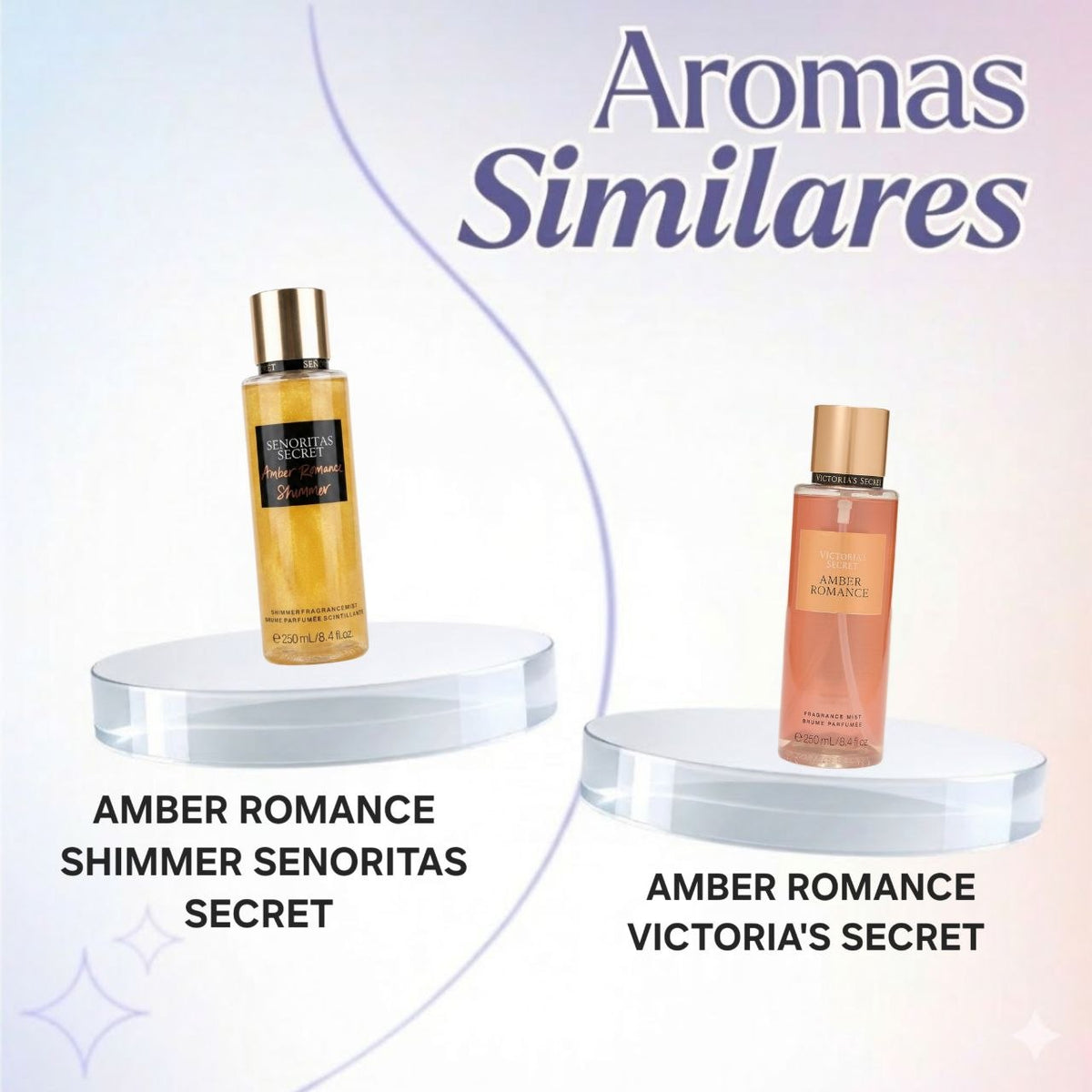 SPLASH SENORITAS SECRET AMBER ROMANCE SHIMMER 250ML (M) (AROMA SIMILAR VICTORIAS SECRET AMBER ROMANCE)
