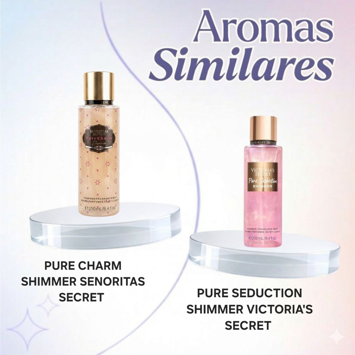 SPLASH SENORITAS SECRET PURE CHARM SHIMMER 250ML (M) (AROMA SIMILAR VICTORIAS SECRET PURE SEDUCTION SHIMMER)