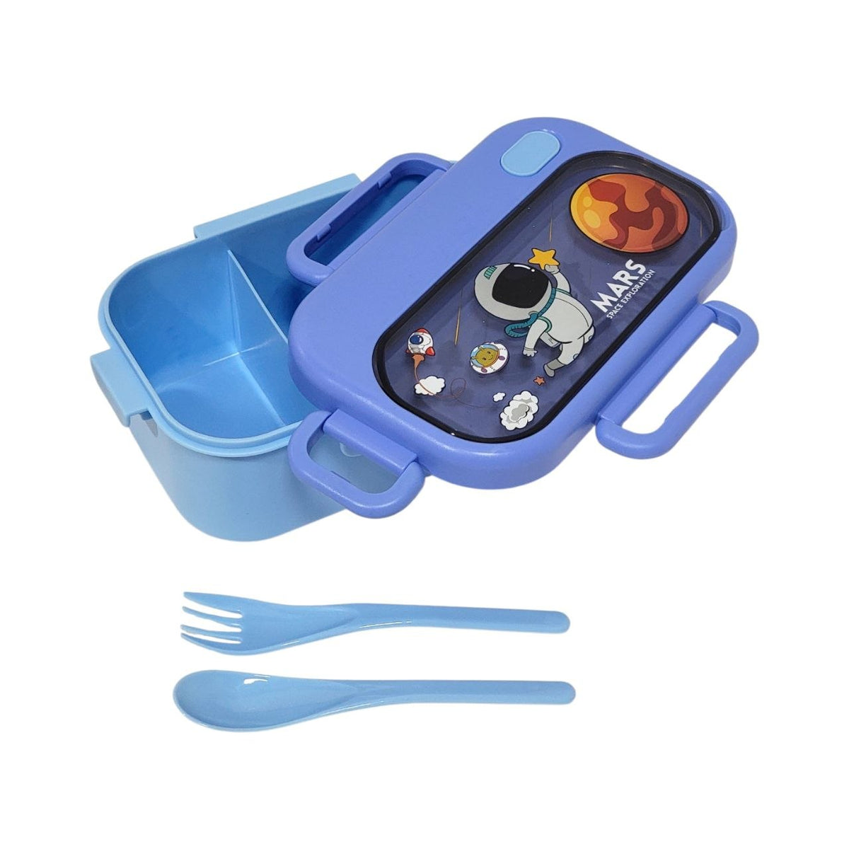 RECIPIENTE PANA PARA ALIMENTOS HERMETICA INFANTIL CON DISEÑO DE ASTRONAUTA 21X23X9CM
