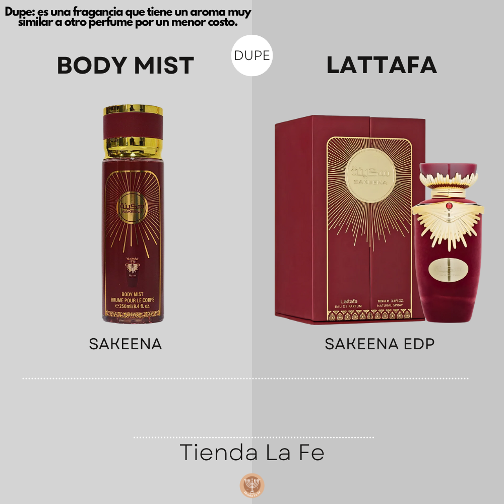SPRAY PERFUMADO CONCENTRADO SAKEENA 250ML (M)(DUPE DE LATTAFA SAKEENA EDP 100ML)
