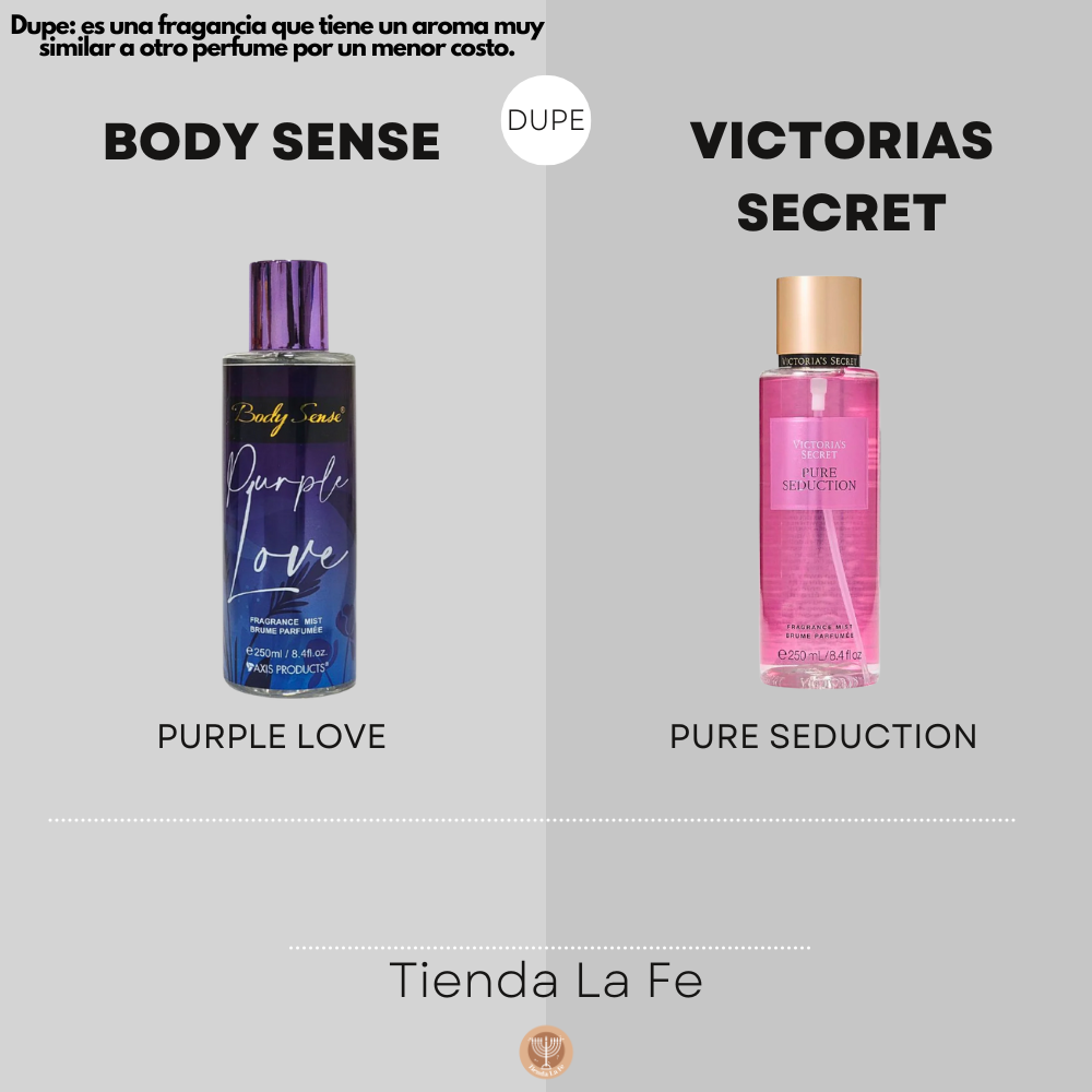 SPLASH AXIS PRODUCTS BODY SENSE PURPLE LOVE 250ML (M)(DUPE DE VICTORIAS SECRET SPLASH PURE SEDUCTION 250ML)