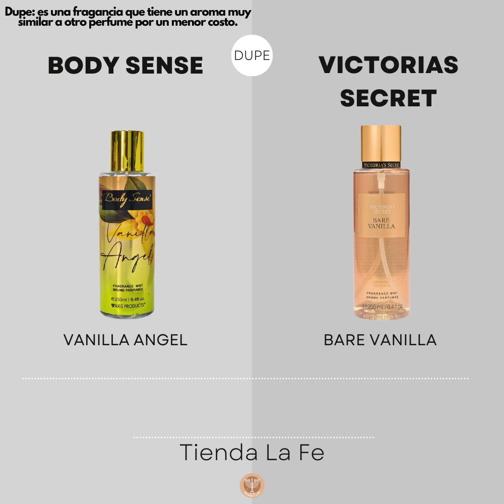 SPLASH AXIS PRODUCTS BODY SENSE VANILLA ANGEL 250ML (M)(DUPE DE VICTORIAS SECRET SPLASH BARE VANILLA 250ML)