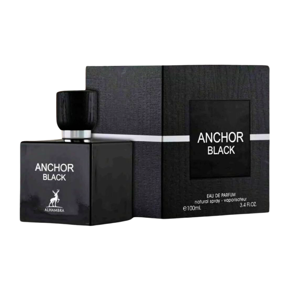 MAISON ALHAMBRA ANCHOR BLACK EDP 100ML (H) (DUPE LALIQUE ENCRE NOIRE EDT)