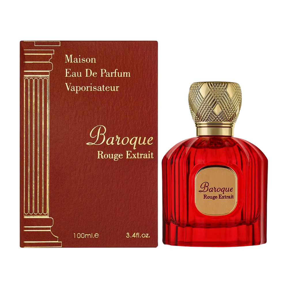 MAISON ALHAMBRA BAROQUE ROUGE EXTREME (EXTRAIT) EDP 100ML (U) (DUPE MAISON FRANCIS KURKDJIAN BACCARAT ROUGE 540 EXTRAIT EDP)