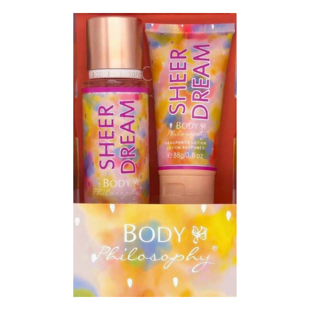 SET BODY PHILOSOPHY SHEER DREAM SPLASH 150ML, BODY LOTION 88ML (M)
