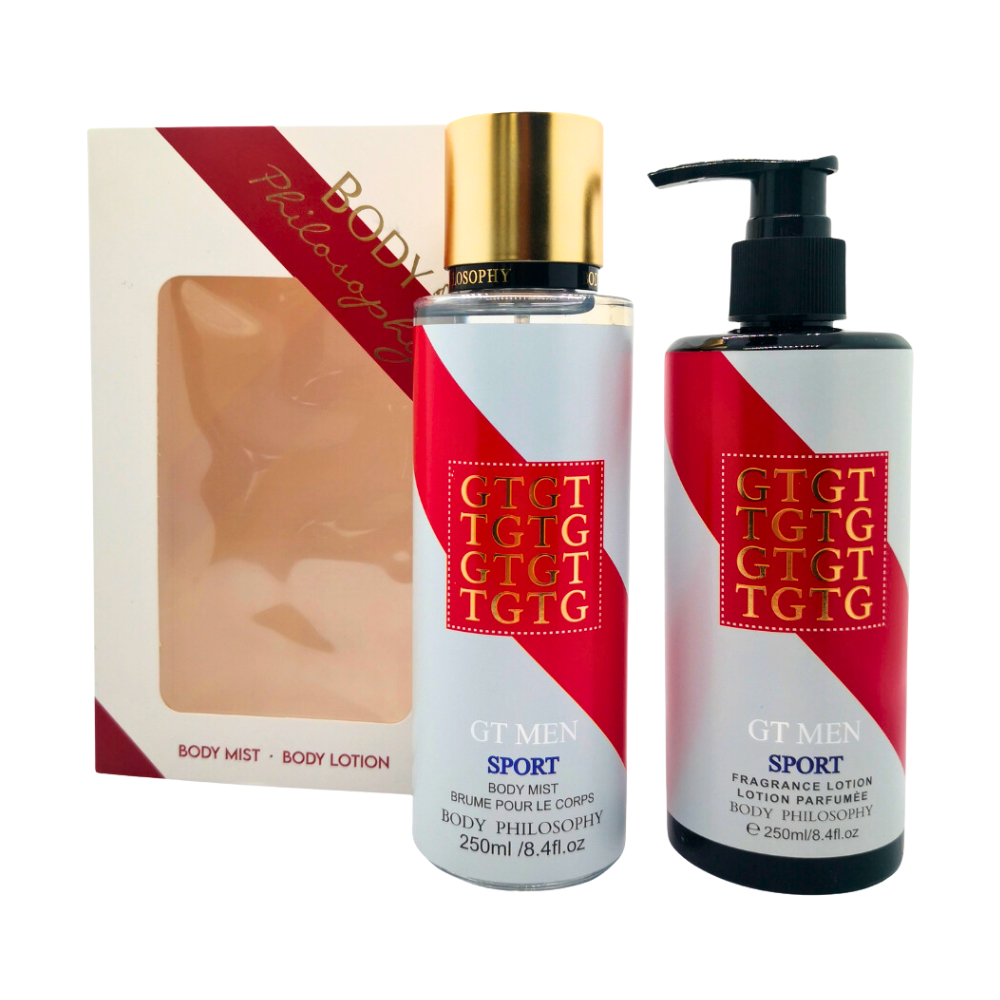 SET BODY PHILOSOPHY GT MEN SPORT SPLASH 250ML, BODY PHILOSOPHY 250ML (H)