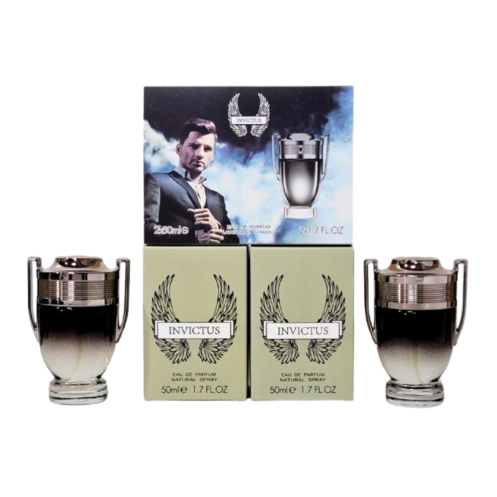 SET INVICTUS EDP 50MLX2 (H) (AROMA SIMILAR A PACO RABANNE INVICTUS INTENSE)