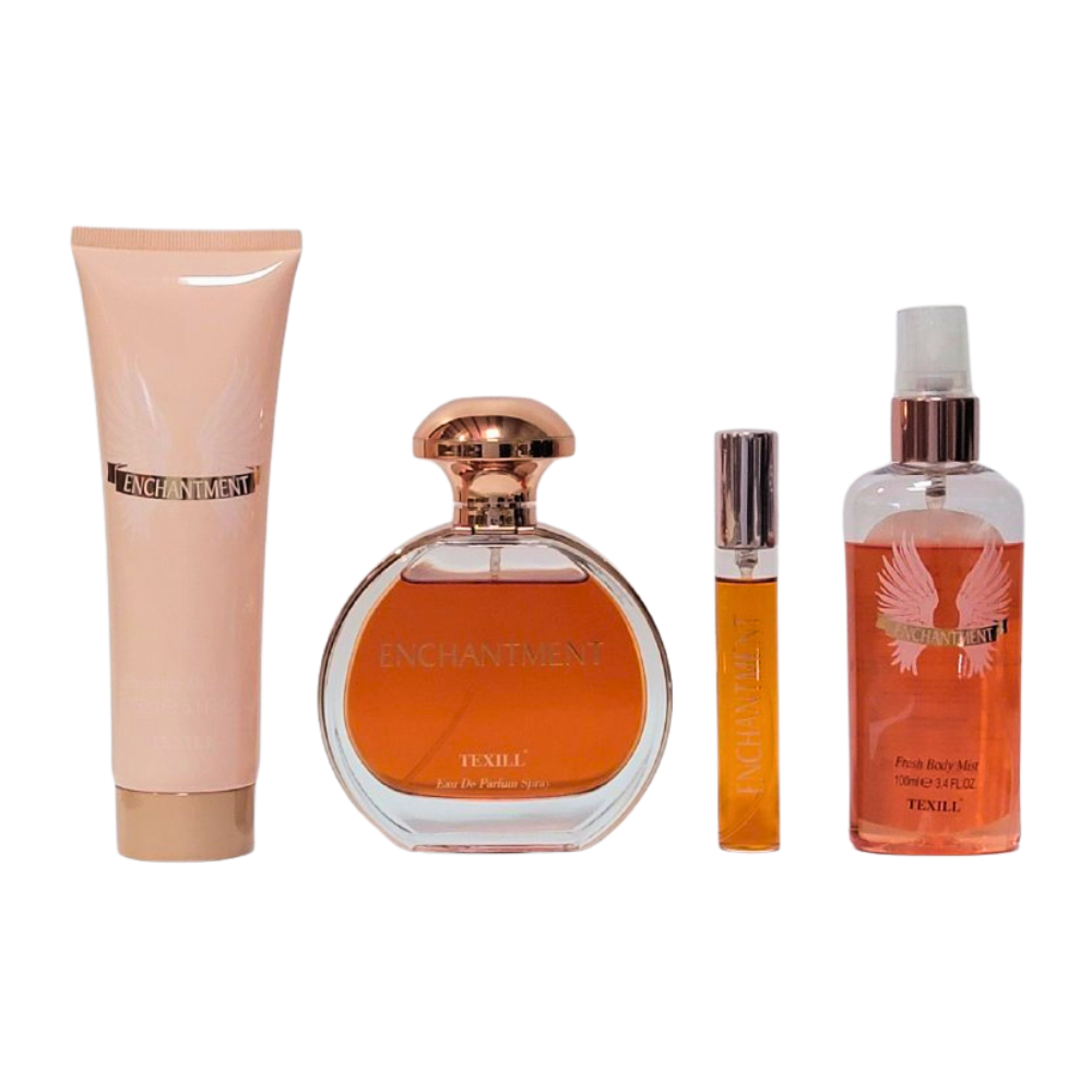 SET ENCHANTMENT TEXILL EDP 100ML, EDP 15ML, BODY MIST 100ML, SHOWER GEL 150ML (M)