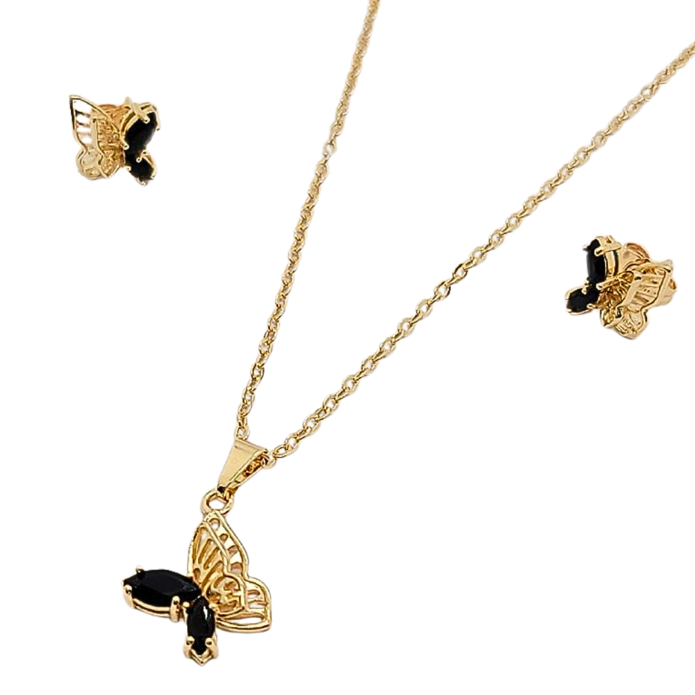 SET DE ENCHAPE CON FORMA DE MARIPOSA