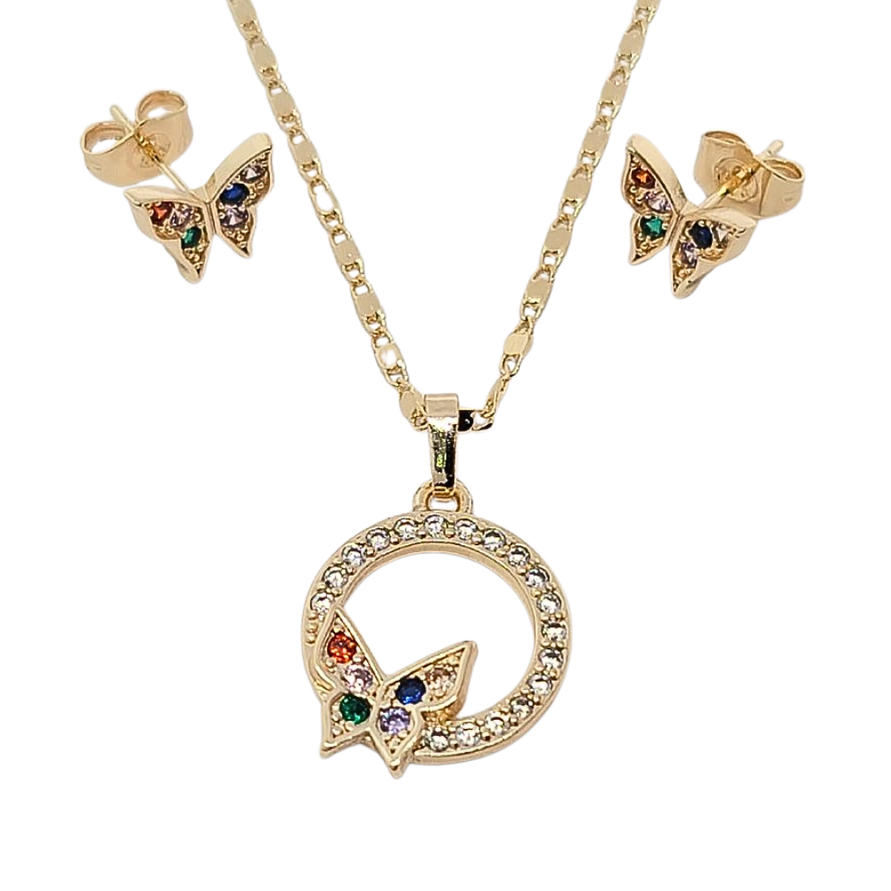 SET DE ENCHAPE CON FORMA DE MARIPOSA