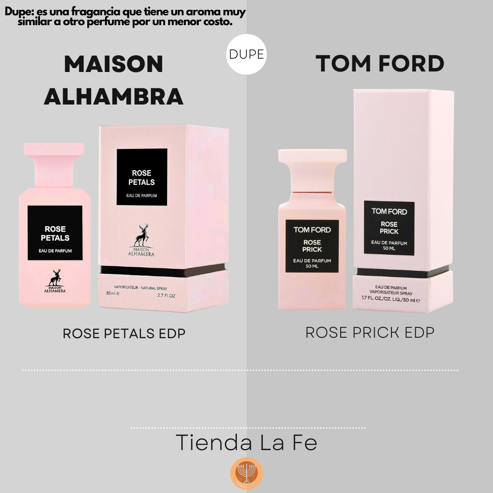 MAISON ALHAMBRA ROSE PETALS EDP 80ML (M) (DUPE TOM FORD ROSE PRICK EDP)