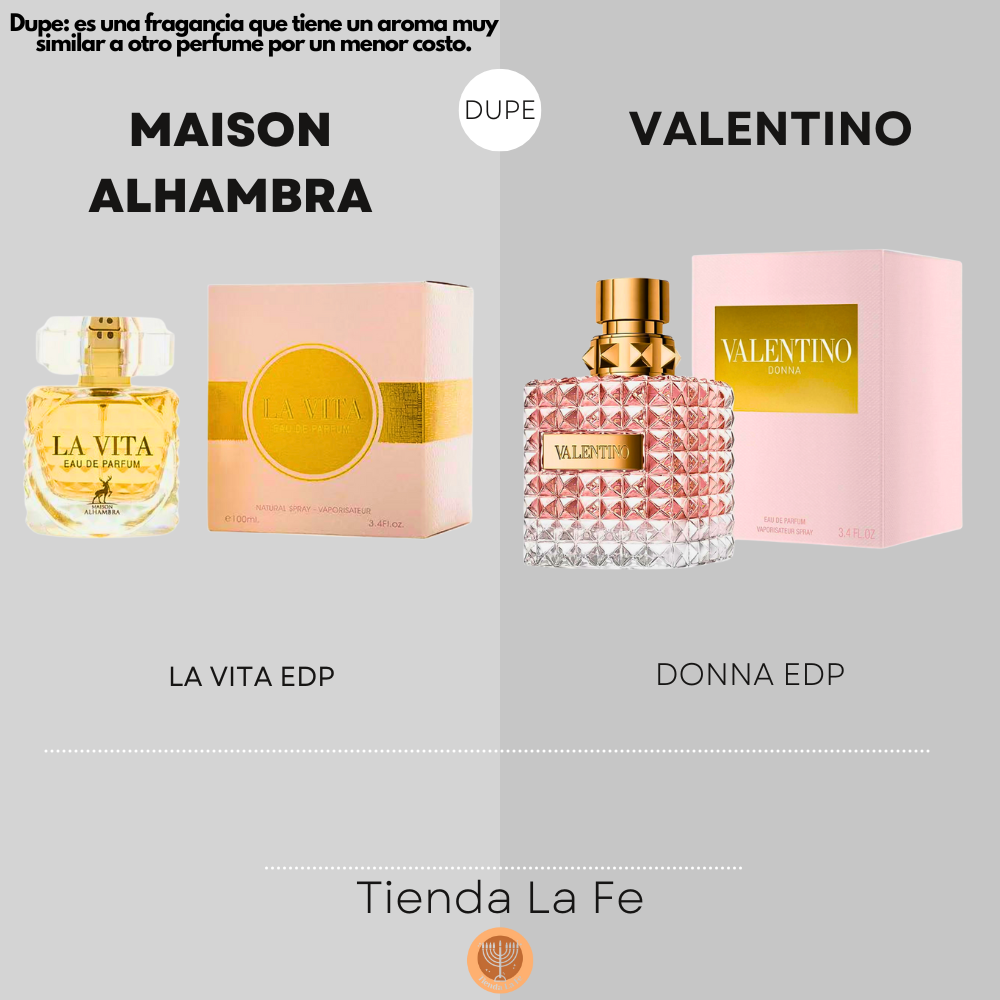 MAISON ALHAMBRA LA VITA EDP 100ML (M) (DUPE VALENTINO DONNA EDP)