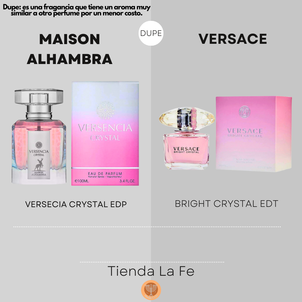 MAISON ALHAMBRA VERSENCIA CRYSTAL EDP 100ML (M) (DUPE VERSACE BRIGHT CRYSTAL EDT)