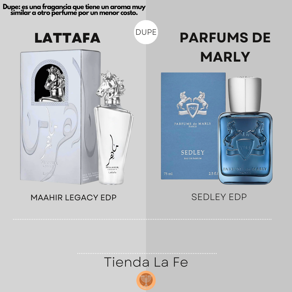 SET LATTAFA MAAHIR LEGACY EDP 100ML SPLASH PARA EL CABELLO 300ML SPRAY CORPORAL 200ML (H) (DUPE PARFUMS DE MARLY SEDLEY EDP)