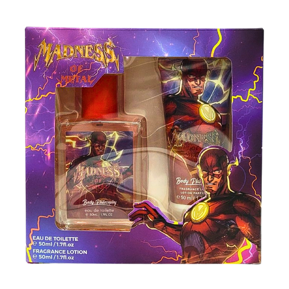 SET MADNESS OF METAL EDT 50ML, BODY LOTION 50ML (H)
