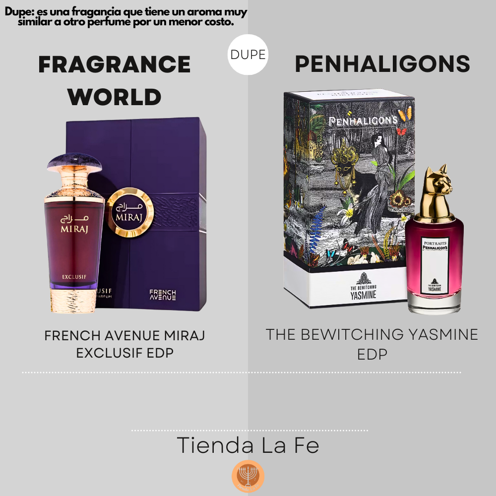 FA PARIS FRENCH AVENUE MIRAJ EXCLUSIF EDP 100ML (M) (DUPE PENHALIGONS THE BEWITCHING YASMINE EDP)