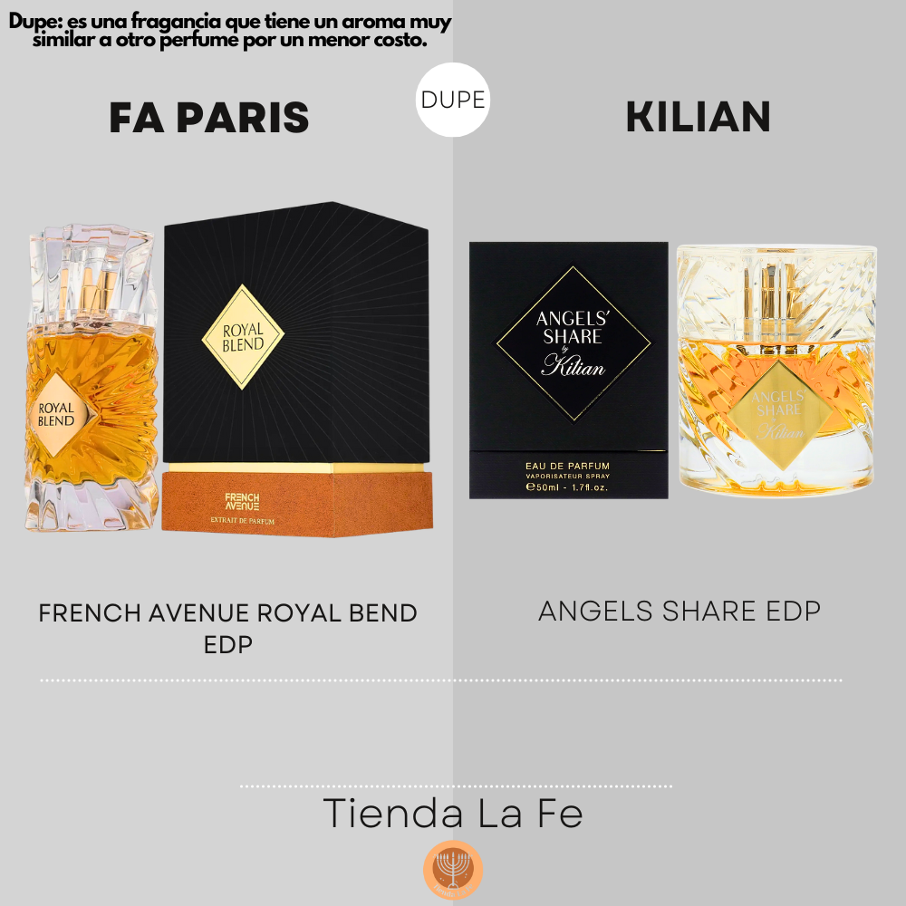 FA PARIS FRENCH AVENUE ROYAL BEND EDP 100ML (U) (DUPE KILIAN ANGELS SHARE EDP)