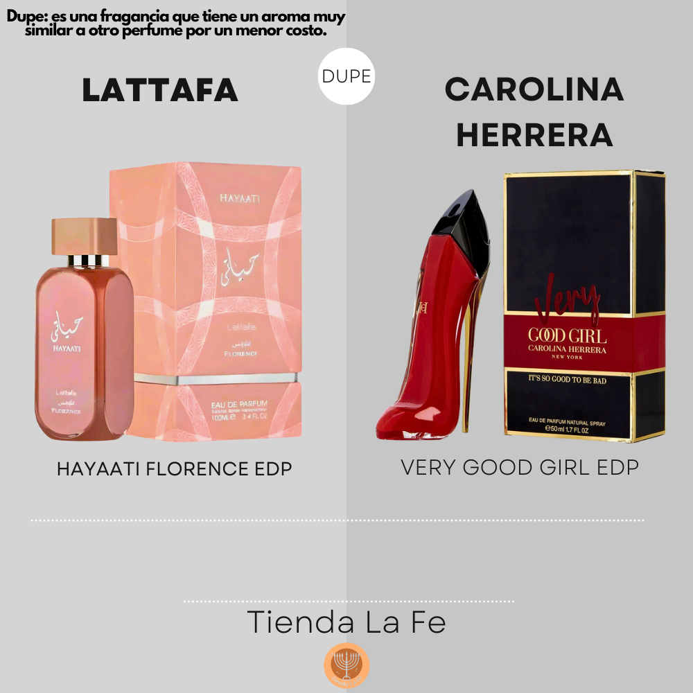 LATTAFA HAYAATI FLORENCE EDP 100ML (M) (DUPE CAROLINA HERRERA VERY GOOD GIRL EDP)