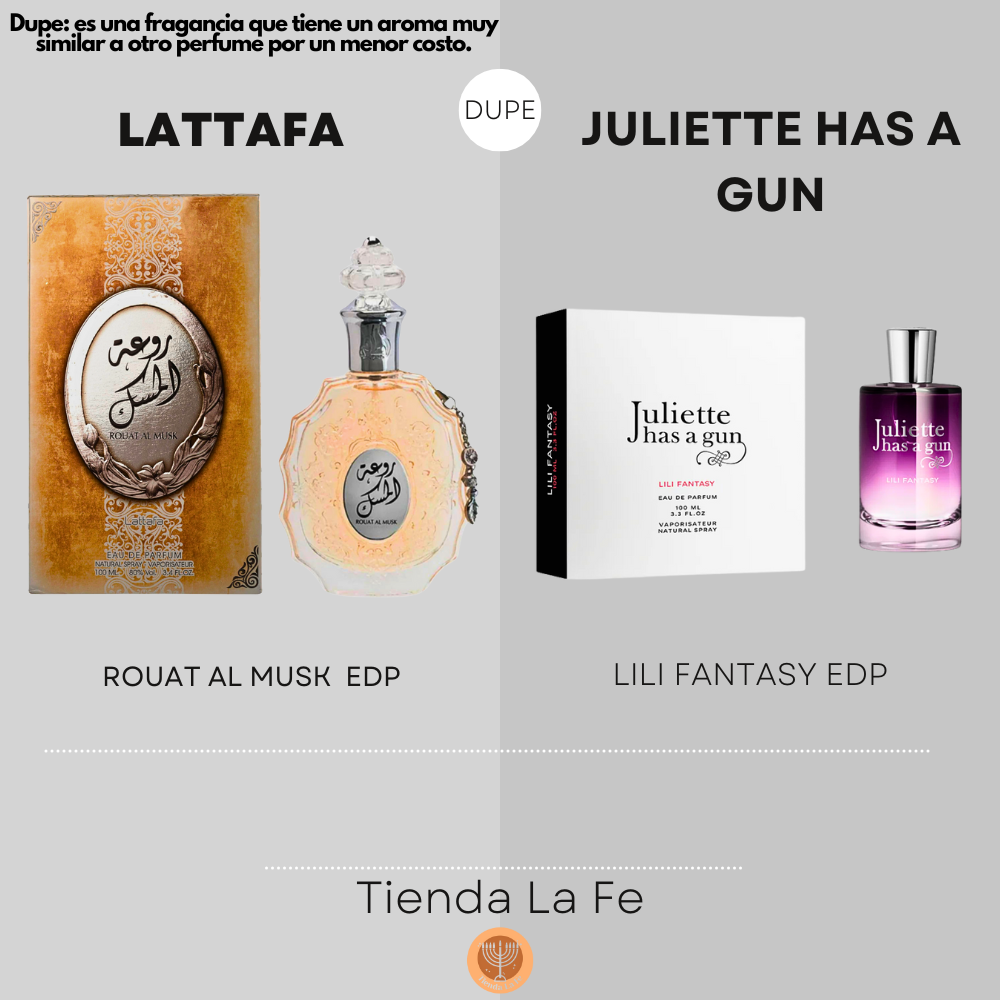 LATTAFA ROUAT AL MUSK EDP 100ML (M) (DUPE JULIETTE HAS A GUN LILI FANTASY EDP)