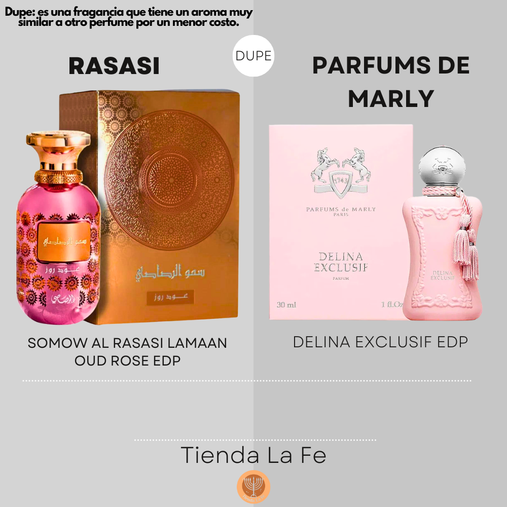 RASASI SOMOW AL RASASI LAMAAN OUD ROSE EDP 100ML (M) (DUPE PARFUMS DE MARLY DELINA EXCLUSIF PARFUM)