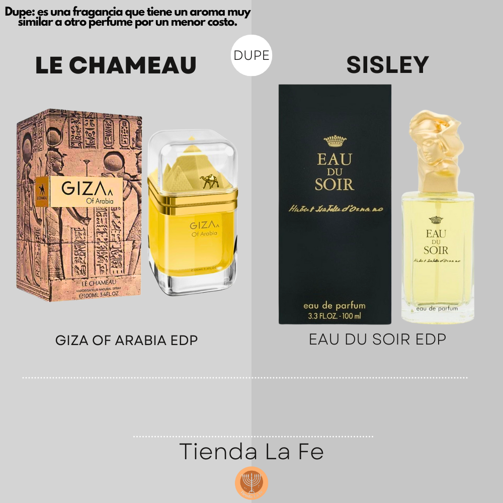 TESTER LE CHAMEAU GIZA OF ARABIA EDP 100ML (U) (DUPE SISLEY EAU DU SOIR EDP)
