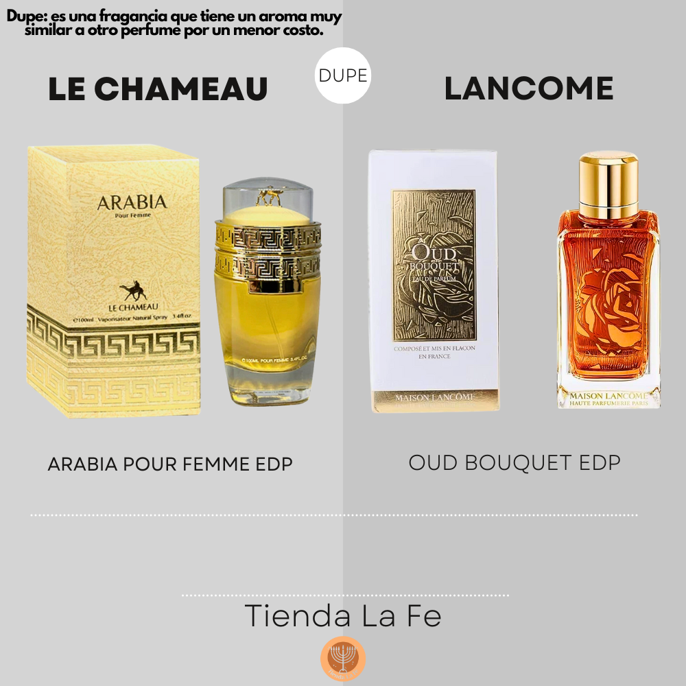 LE CHAMEAU ARABIA POUR FEMME EDP 100ML (M) (DUPE LANCOME OUD BOUQUET EDP)