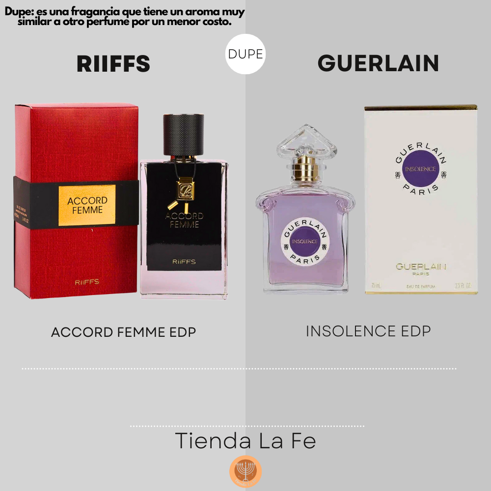 RIIFFS ACCORD FEMME EDP 100ML (M) (DUPE GUERLAIN INSOLENCE EDP)