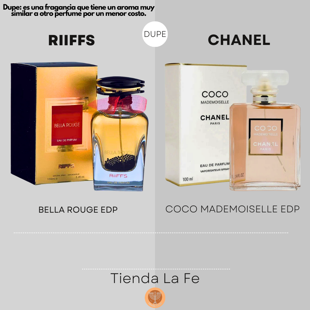 RIIFFS BELLA ROUGE EDP 100ML (M) (DUPE CHANEL COCO MADEMOISELLE EDP)
